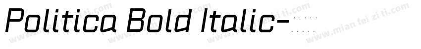 Politica Bold Italic字体转换